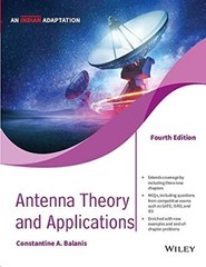Antenna Theory and Applications by Constantine, 4TH INTERNATIONAL EDITION
