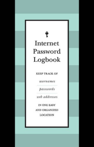 Internet Password Logbook (Black Leatherette): Keep track of usernames, p – GOOD