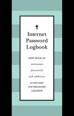 Internet Password Logbook (Black Leatherette): Keep track of usernames, p – GOOD