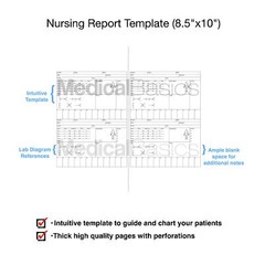 Nursing Brain Sheet Multiple Patient Notebook – Nurse and CNA Report Sheet – …