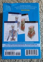 QuickStudy Anatomy Flashcards 2 by Vincent Perez 300 count, 14 Systems