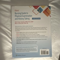 Wolters Kluwer Bates’ Nursing Guide to Physical Exam & History Taking 3rd 2021