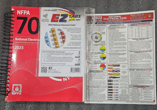 2023 NEC Code Book NFPA70 Spiral and EZ TAB with Quick Card New Stock Fast Ship