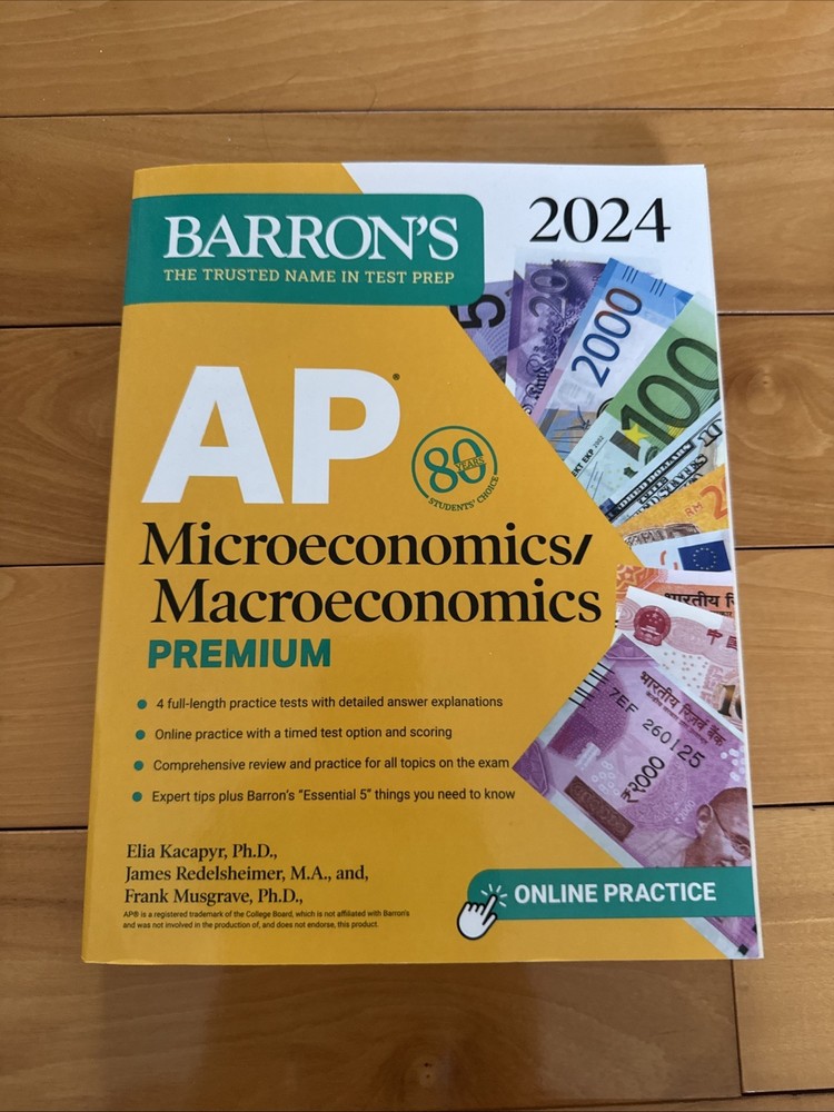 Barron’s AP Microeconomics/Macroeconomics Test Prep Premium, 2024
