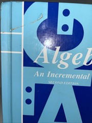 Algebra One-Half: An Incremental – Hardcover, by SAXON PUBLISHERS- Good See Pics