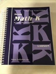 COMPLETE SET SAXON MATH KINDERGARTEN. HOMESCHOOLING CURRICULUM, USED EXCELLENT