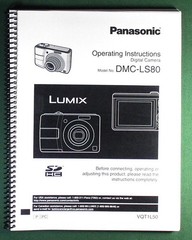 Panasonic DMC-LS80 Instruction Manual: 124 Pages & Protective Covers!