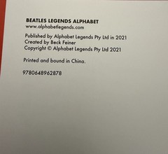 NEW Beatles Legends Alphabet Hardcover Art Book Beck Feiner Illustrations ABC