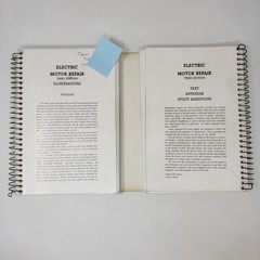 Electric Motor Repair Third Edition by Rosenberg & Hand Spiral Bound Textbook