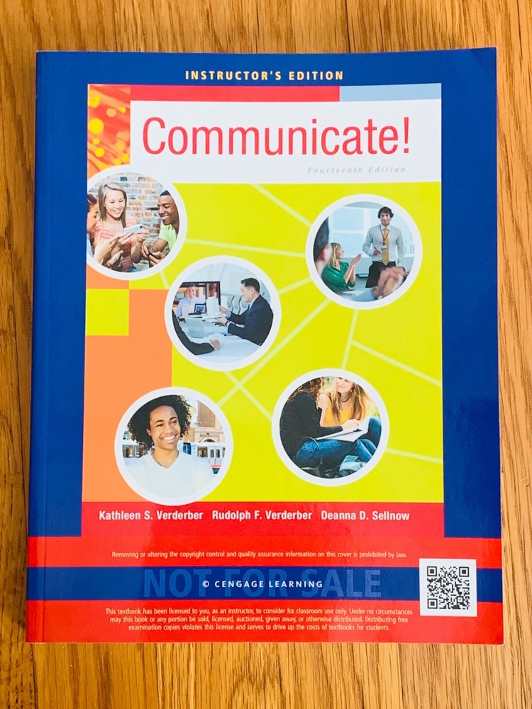 Communicate! Fourteenth Edition – Instructor’s Edition – Verderber & Sellnow
