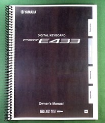 Yamaha PSR-E433 Instruction Manual: 68 Pages & Protective Covers!