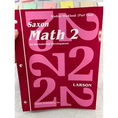 Saxon Math 2 Homeschool Kit Teacher Student Books Flashcards Incomplete