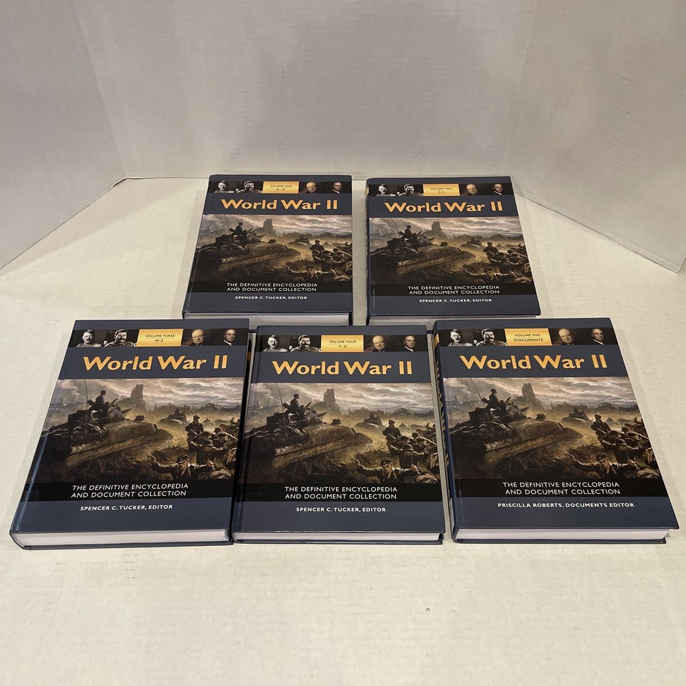 World War II : The Definitive Encyclopedia and Document Collection 5 Volumes HC