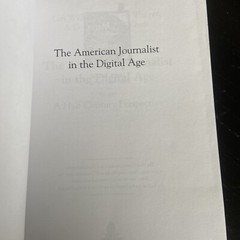 Mass Communication and Journalism Ser.: The American Journalist in the…