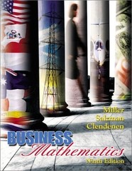 Business Mathematics (9th Edition) – paperback Miller, Charles D.|Salzman, S…