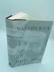 No Other Book: Selected Essays – Hardcover, by Jarrell Randall – Very Good u