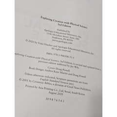 Apologia Exploring Creation with Physical Science 3rd Ed Textbook Vicki Dincher