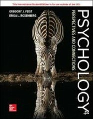 Psychology: Perspectives and – Loose Leaf, by Feist Gregory Rosenberg – Good