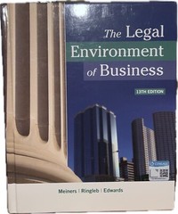 MindTap Course List Ser.: The Legal Environment of Business by Al H. Ringleb,…