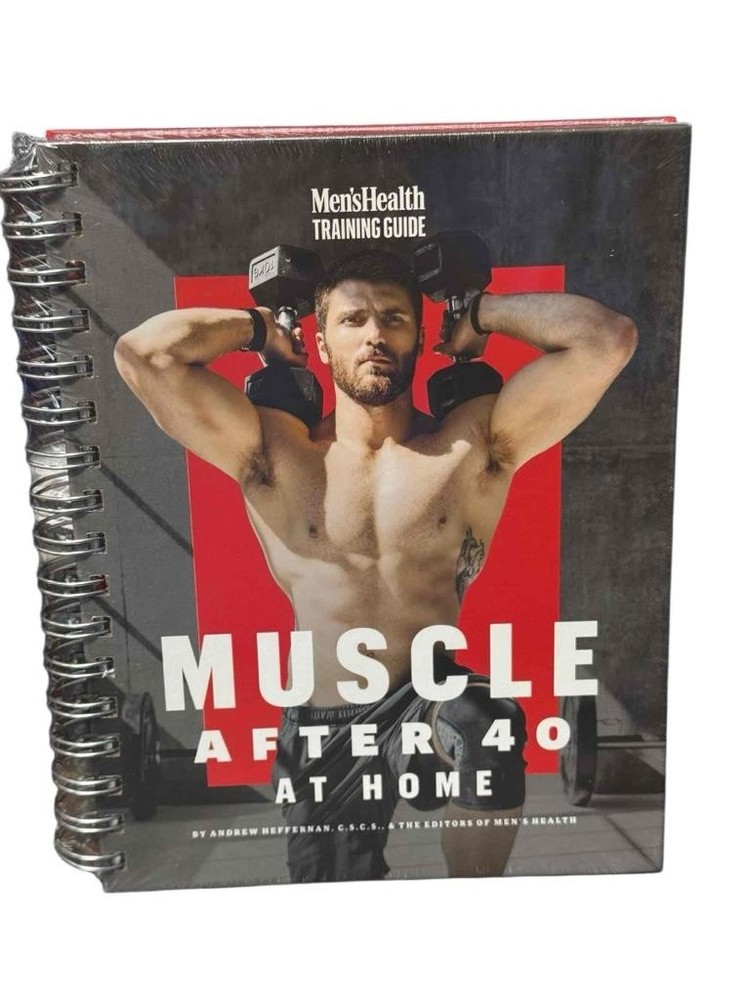 NEW Men’s Health Training Guide Muscle After 40 At Home Spiral Bound Book Sealed