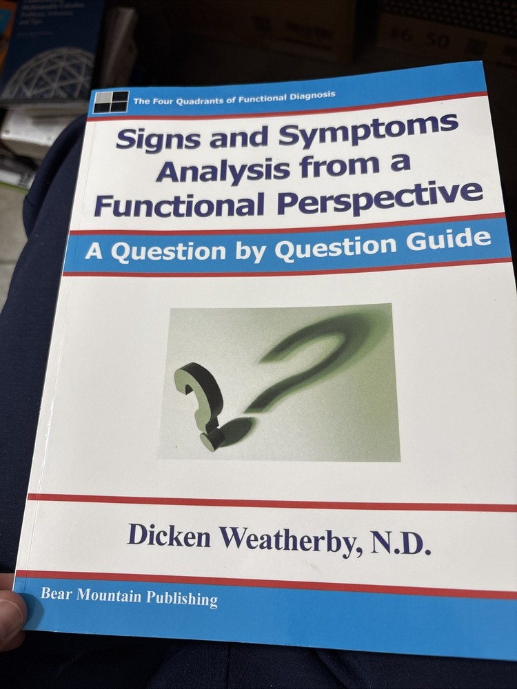 Signs and Symptoms Analysis from a Funct by Dicken Weatherby (2004, Trade…