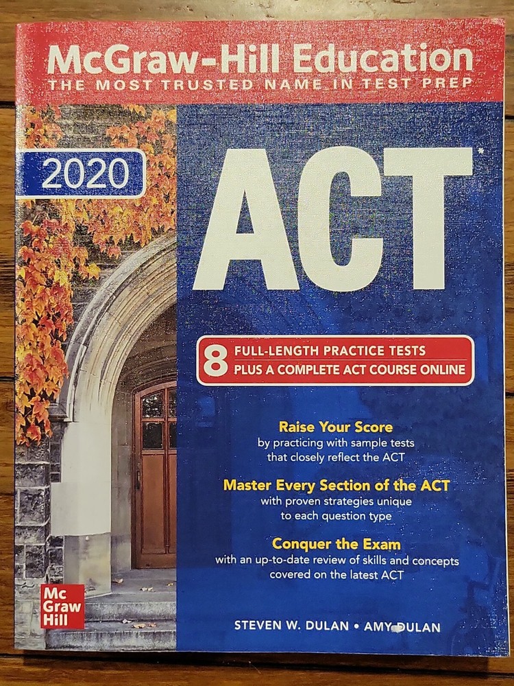 McGraw-Hill Education ACT 2020 edition by Steven W. Dulan & Amy Dulan
