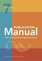 Publication Manual of the American Psychological Association (HARDCOVER)