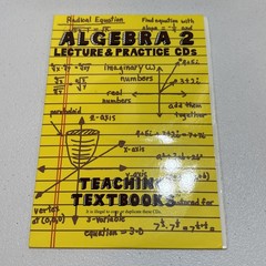 Teaching Textbooks Algebra 2 Textbook Set Answer Book Workbook CD-ROM