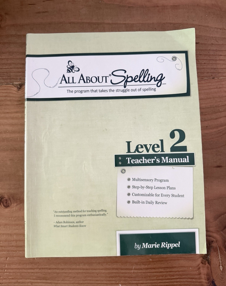 All About Spelling Level 2 – JUST Teacher’s Manual