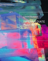 Intermediate Algebra, Larson, Ron,Hostetler, Robert P., Good Book