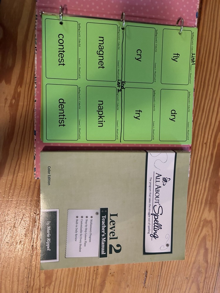All About Spelling Level 2 Set Teach Manual Student Packet Missing Activity Book