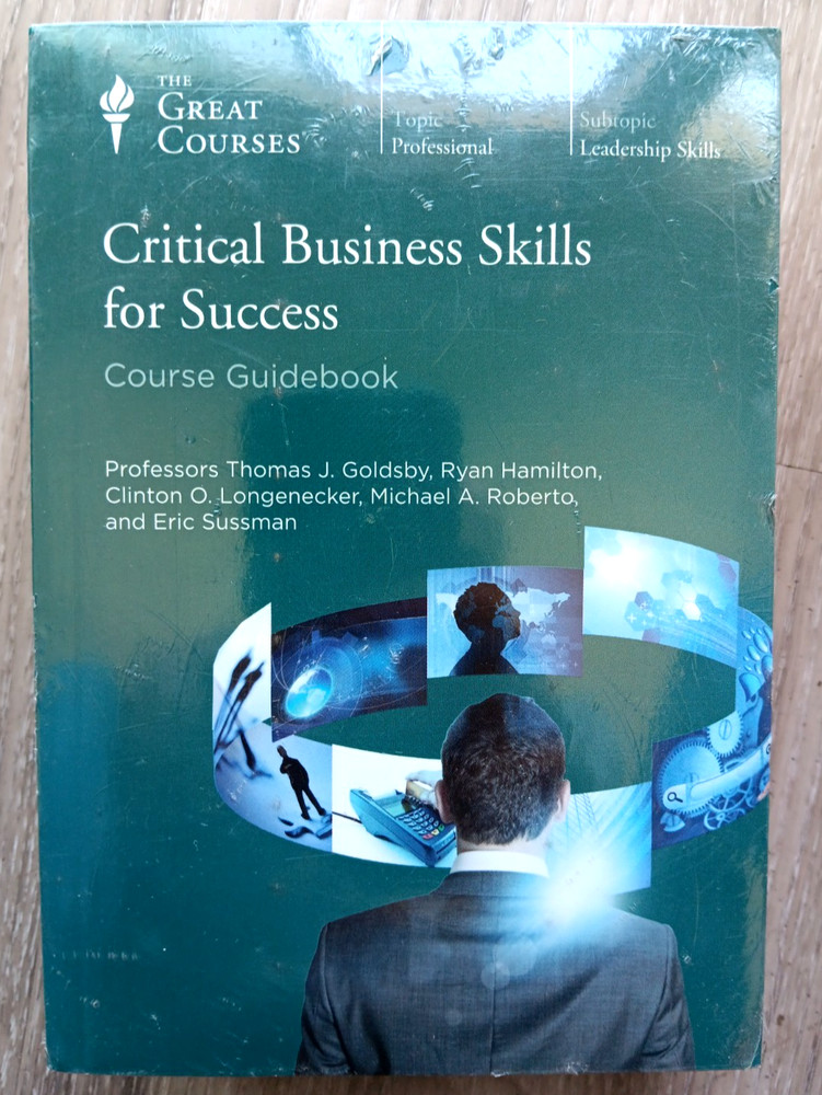 Great Courses Critical Business Skills for Success 10 DVDs and Guidebook SEALED