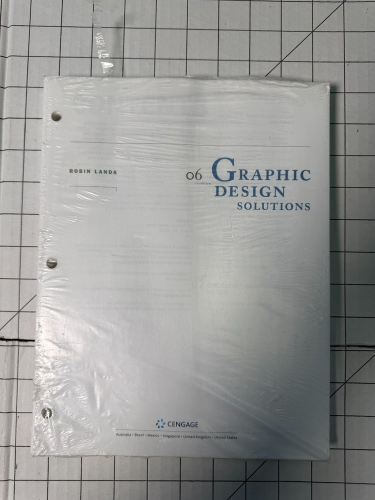 Graphic Design Solutions 6th Edition by Robin Landa 2018, Loose-Leaf New Sealed