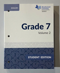 Bluebonnet Learning Secondary Mathematics Ed. 1 Volume 2 Gr 7 Student Ed. PB NEW