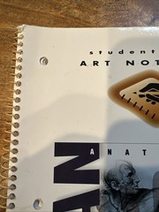 Student Study Art Notebook Concepts of Human Anatomy & Physiology Spiral PB Book