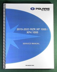 2019-2023 Polaris RZR XP 1000 Service Manual: w/ Protective Covers