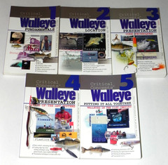 WALLEYE Critical Concepts COMPLETE SET In Fisherman 1 2 3 4 5 FISHING Book lot