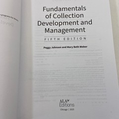 Fundamentals of Collection Development and Management 5th Edition TPB ALA 2025