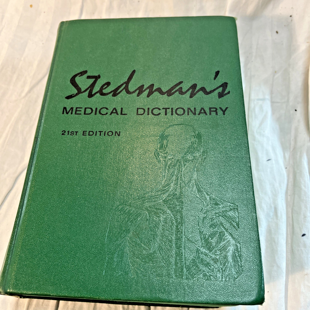 VINTAGE 1970 LARGE Stedman’s Medical Dictionary – 21st Illustrated Edition