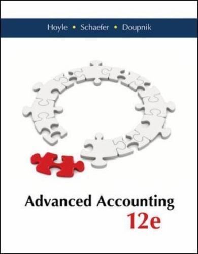 Advanced Accounting by Thomas Schaefer, Joe Ben Hoyle and Timothy Doupnik (2014,