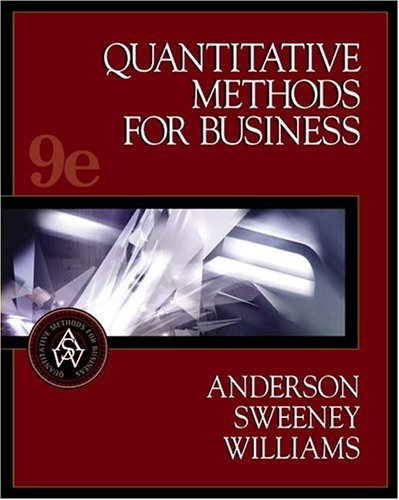 QUANTITATIVE METHODS FOR BUSINESS WITH EASYQUANT TUTOR FOR By David R. Anderson