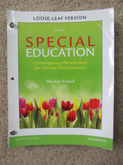 Special Education: Contemporary Perspectives – Marilyn Friend-4th Ed -Loose-Leaf