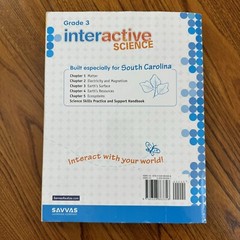 Savvas South Carolina Interactive Science Workbook Grade 3 – Homeschooling