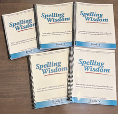 Spelling Wisdom Books 1-5 American Spelling Version Spiral by Shafer