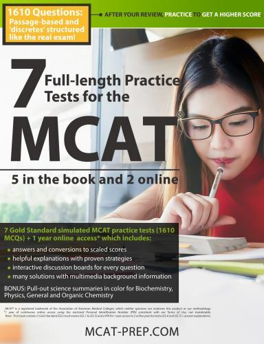 7 Full-length MCAT Practice Tests: 5 in the Book and 2 Online: 1610 MCAT Practi