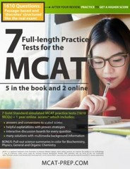 7 Full-length MCAT Practice Tests: 5 in the Book and 2 Online: 1610 MCAT Practi