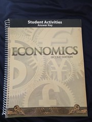 BJU Economics Student Activities Answer Key 2nd Edition Bob Jones