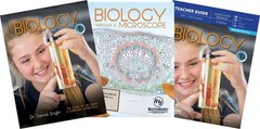 NEW Master Books Masters Class High School Biology SET with Microscope Lab Book