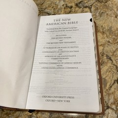 The New American Bible Large Print Edition Oxford University Press 12 Point Type