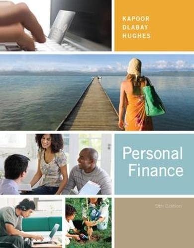 Personal Finance, Kapoor, Jack,Hughes, Robert J.,Dlabay, Les, Good Book